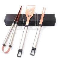 Set of 3 BBQ Grills Food tong kitchen bbq tools set