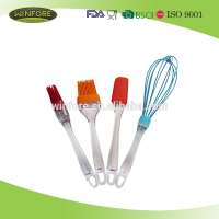 Colorful food grade silicone baking tools set with PS handle