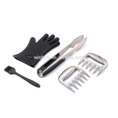 High Quality BBQ Barbecue Grill Tool Set of 4 sets