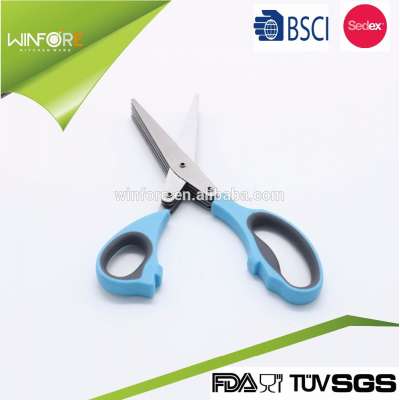 2017new kitchen shears 5 blade Stainless Steel Kitchen scissors For the scallions